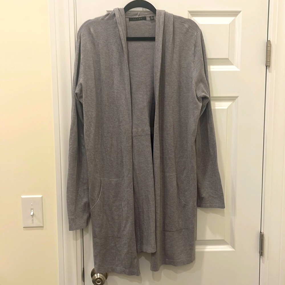 Cyrus long gray cardigan size XL